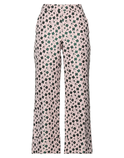 Boutique Moschino Woman Pants Pink Size 4 Polyester, Cotton