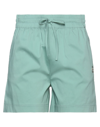 Pinko Woman Shorts & Bermuda Shorts Sage Green Size 8 Cotton, Polyamide, Elastane