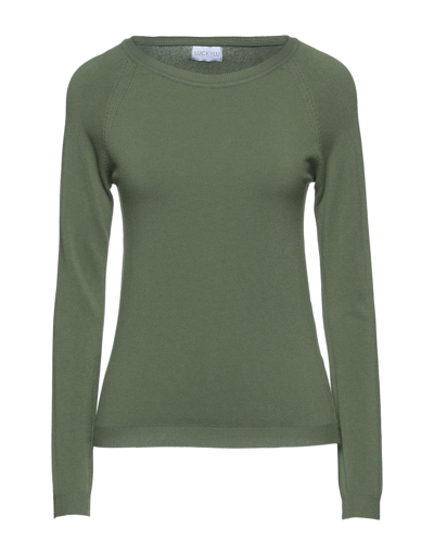 Luckylu  Milano Sweaters In Military Green