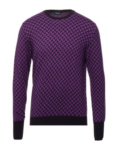 Drumohr Sweaters In Deep Purple
