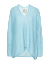 Pink Memories Sweaters In Sky Blue