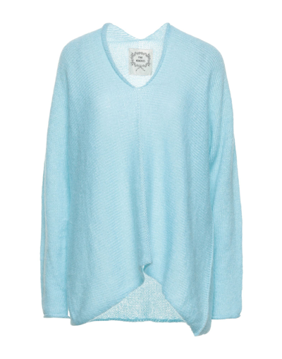 Pink Memories Sweaters In Sky Blue