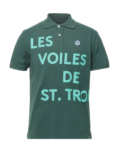 North Sails Polo Shirts In Green