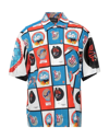Botter Printed Cotton Couture Shirt In Blue