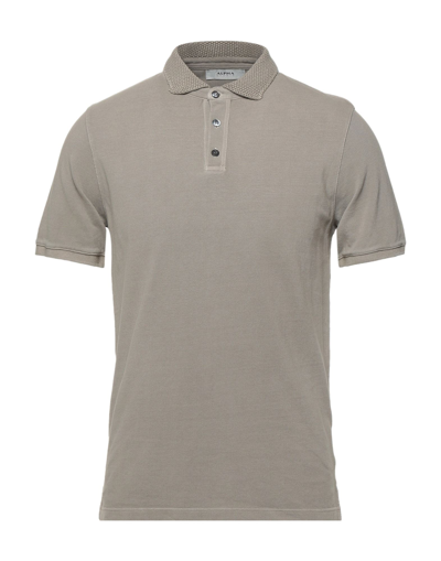 Alpha Studio Polo Shirts In Grey