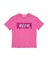Msgm Kids' T-shirts In Pink