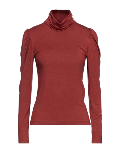 Fly Girl Woman T-shirt Brown Size Xs Polyester, Metallic Fiber, Elastane