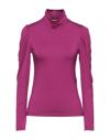 Fly Girl Woman T-shirt Fuchsia Size Xl Polyester, Metallic Fiber, Elastane In Pink