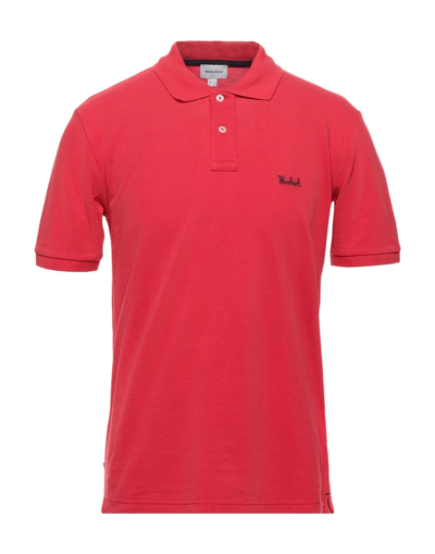 Woolrich Polo Shirts In Red