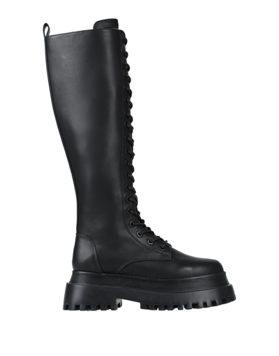 Twinset Knee Boots In Black