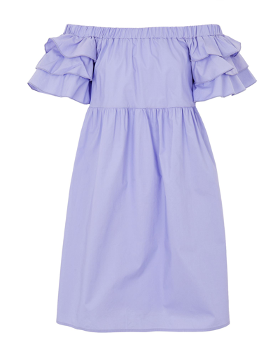 8 By Yoox Short Dresses In Light Purple