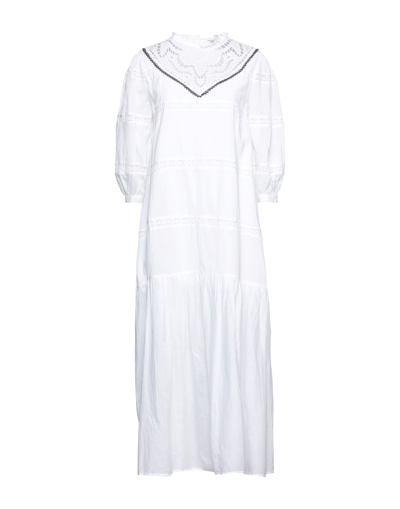 Emma & Gaia Long Dresses In White