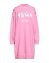 Msgm Short Dresses In Pink