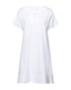 Kangra Cashmere Short Dresses In White