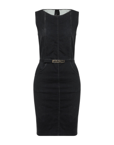 Pinko Short Dresses In Black