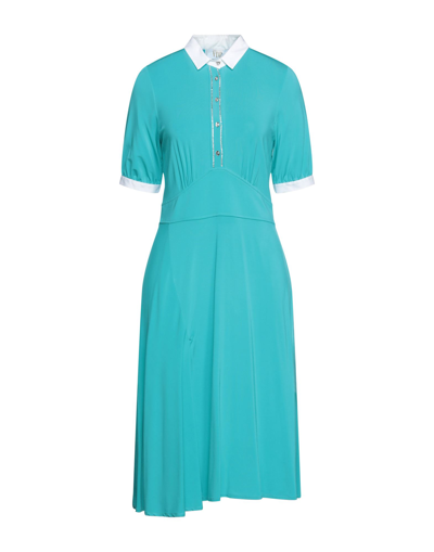 Vdp Collection Midi Dresses In Blue