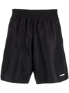 Jil Sander Logo-print Track Shorts In Schwarz