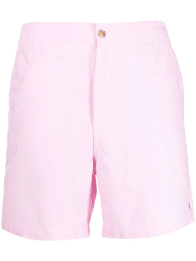 Polo Ralph Lauren Embroidered-logo Bermuda Shorts In Pink