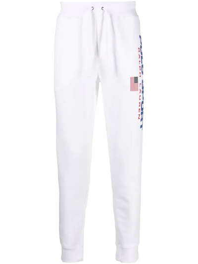 Polo Ralph Lauren Logo-print Track Trousers In Weiss