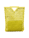 Bottega Veneta Green Point Top Handle Bag In Grün