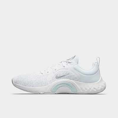 Nike Women's Renew In-season Tr 11 Training Shoes In White/pure Platinum/metallic Platinum