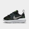Nike Babies'  Kids' Toddler Crater Impact Running Shoes In Black/dark Smoke Grey/green Strike/chrome
