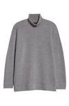 Eileen Fisher Merino Wool Turtleneck Sweater In Moon