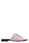 Givenchy Cutout 4g Logo Slide Sandal In Pink