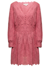 Michael Michael Kors M Michael Kors Women's Pink Macrame Lace Dress In Pink