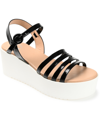 Journee Collection Womens Miragge Strap Sandals In Black