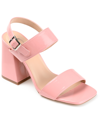 Journee Collection Women's Adras Block Heel Sandals In Pink
