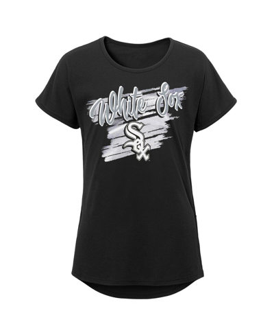 Outerstuff Youth Girls Black Chicago White Sox Dream Scoop-neck T-shirt