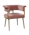 Tov Furniture Astrid Velvet Chair In Pink