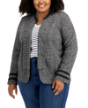 TOMMY HILFIGER PLUS SIZE MILITARY BAND JACKET