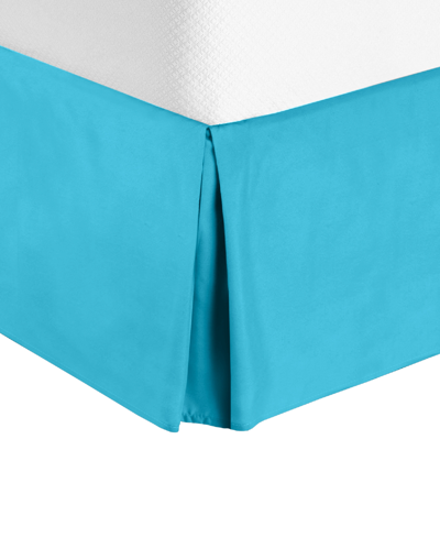 Nestl Bedding Bedding 14" Tailored Drop Premium Bedskirt, Queen In Beach Blue
