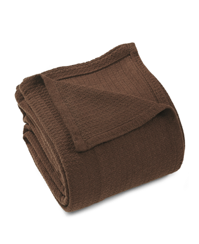 Superior Ultra-soft Textured Weave Blanket, King In Charcoal