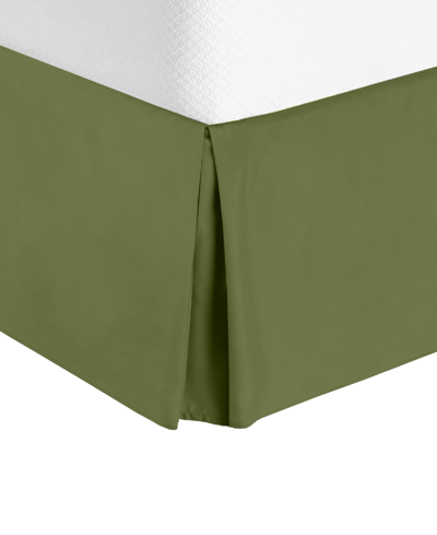 Nestl Bedding Bedding 14" Tailored Drop Premium Bedskirt, Queen In Calla Green