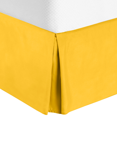 Nestl Bedding Bedding 14" Tailored Drop Premium Bedskirt, Full In Yellow
