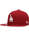 New Era Men's Crimson Los Angeles Dodgers Fashion Color Basic 59fifty Fitted Hat In Cardinal
