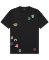 PAUL SMITH MEN'S SCATTERED STICKERS GRAPHIC T-SHIRT