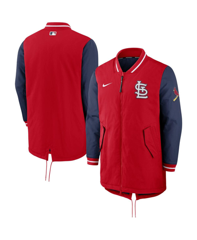 Nike Men's  Red St. Louis Cardinals Dugout Performance Full-zip Jacket