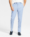 Alfani Men's Slim-fit Stretch Solid Suit Pants, Created For Macy's In Blue
