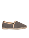 Castaã±er Castañer Man Espadrilles Military Green Size 9 Textile Fibers In Green