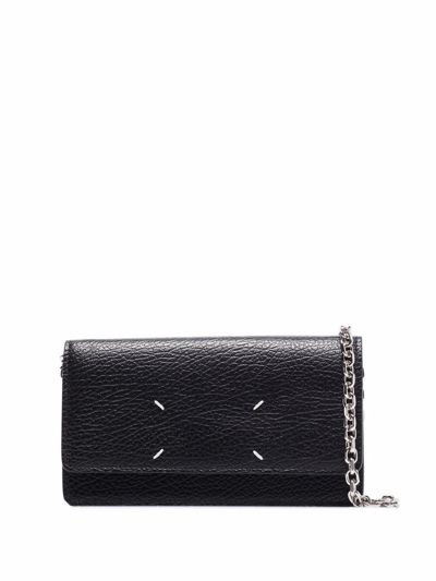 Maison Margiela Four-stitch Logo Mini Bag In Black