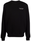 Throwback Endless Art-print Crew-neck Sweatshirt In Schwarz