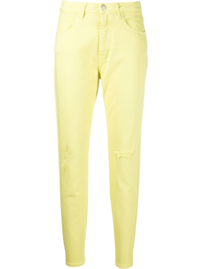 Icon Denim Naomi High-waisted Skinny Jeans In Lemonade