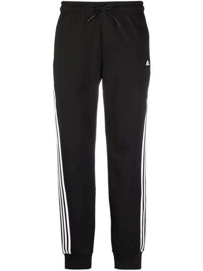 Adidas Originals Women's Essentials Warm-up Slim Tapered 3-stripes Track Pants, Xs-4x In Black