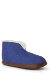 Dearfoams Haven Warm Up Faux Shearling Lined Boot Slipper In Peacoat