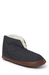 Dearfoams Haven Warm Up Faux Shearling Lined Boot Slipper In Black