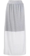 Wolford Ladies Soft Stretchy Lace Hailey Skirt In White/black